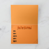 Carte d'invitation Jack-o-lantern Party Halloween (Intérieur)