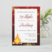 Carte d'invitation Lohri Première invitation Lohri (Debout devant)