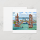 carte d'invitation London Bridge (Devant / Derrière)