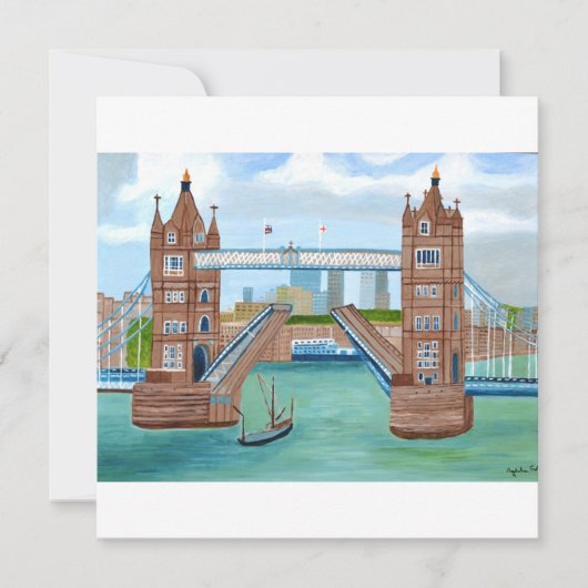carte d'invitation London Bridge (Devant)