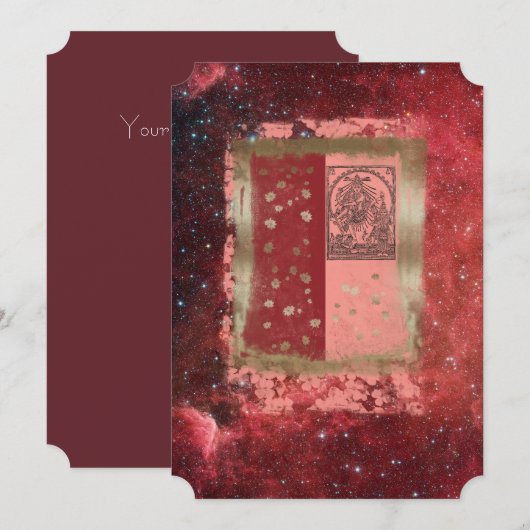 Carte d'invitation Lord Shiva (Devant / Derrière)
