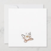 CARTE D'INVITATION LOTUS BLANCHE (Dos)