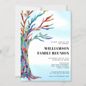 Carte d'invitation MagnetIc Reunion Arbre Familial (Recto)