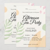 Carte d'invitation mariage  (Devant / Derrière)