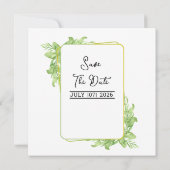 Carte d'invitation - Mariage Carré (Dos)