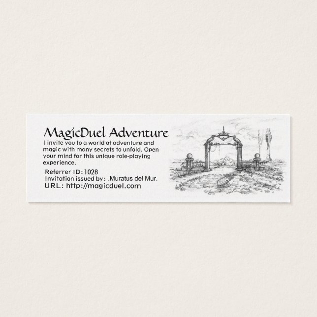 Carte d'invitation MD (Dos)