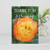 Carte d'invitation Merci Flower Girl (Debout devant)
