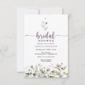 Carte d'invitation minimale de Fête des mariées de (Devant)