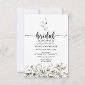 Carte d'invitation minimale de Fête des mariées de (Devant)