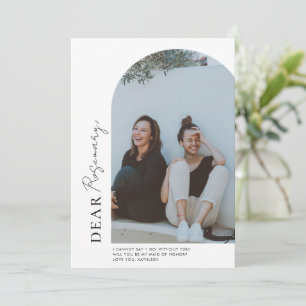 Carte d'invitation Minimaliste Arch Photo