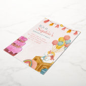 Carte d'invitation minimaliste d'anniversaire mode (Rotation)