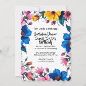 Carte d'invitation modèle pour 68e anniversaire mo (Devant)
