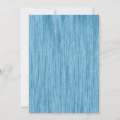 Carte d'invitation moderne aquarelle bleue pour ba (Dos)