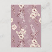 Carte d'invitation moderne avec détails floraux Cr (Dos)