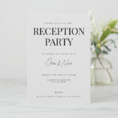 Carte d'invitation moderne et élégante Grey (Debout devant)