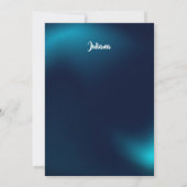 Carte d'invitation moderne et sombre pour un anniv (Dos)