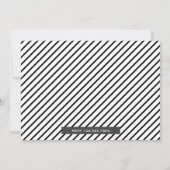 Carte d'invitation moderne pour enterrement de vie (Dos)