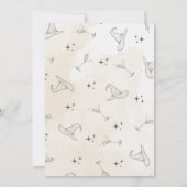 Carte d'invitation modifiable pour une fête de sor (Dos)