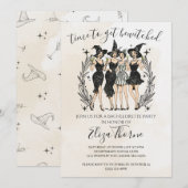 Carte d'invitation modifiable pour une fête de sor (Devant / Derrière)