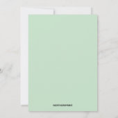 Carte d'invitation modifiable Vase de Myosotis (Dos)