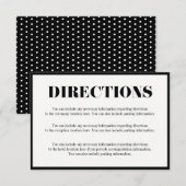 Carte d'invitation Mr et Mrs Modern Bold Direction (Devant / Derrière)