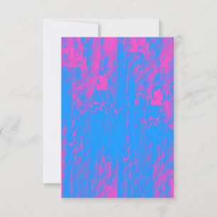 Carte d'invitation Neon Halftone Grunge Blank