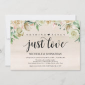 Carte d'invitation Neutral Spring Elopement (Devant)