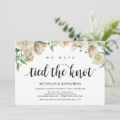Carte d'invitation Neutral Spring Elopement (Debout devant)