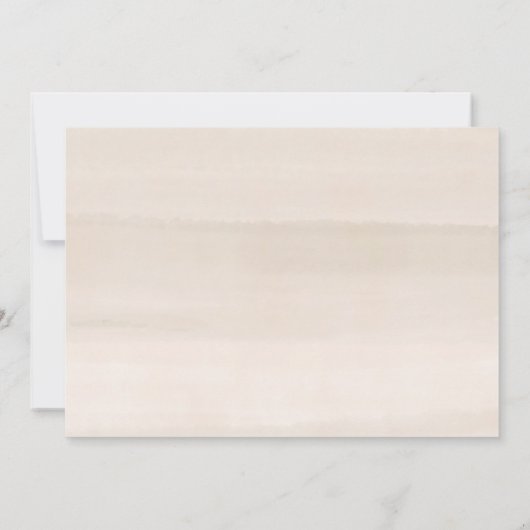 Carte d'invitation Neutral Spring Wedding (Dos)