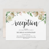 Carte d'invitation Neutral Spring Wedding (Devant / Derrière)