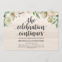 Carte d'invitation Neutral Spring Wedding