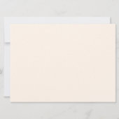 Carte d'invitation neutre et chic modifiable pour  (Dos)
