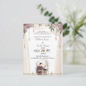 Carte d'invitation Nikaah musulmane élégante | Inv (Debout devant)