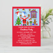 Carte d'invitation no 2-2 de Noël (Debout devant)