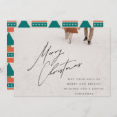 Carte d'invitation Noël (Devant / Derrière)