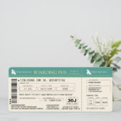 carte d'invitation originale pour 30 ans (Debout devant)