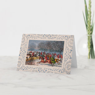 Carte d'invitation ou de voeux Tally-Ho