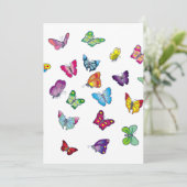 carte d'invitation papillon (Debout devant)