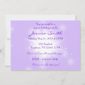 Carte d'invitation Papillon pêche pourpre (Dos)