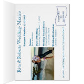 Carte d'invitation passeport|5,6 po x 4 (Intérieur (Droit))