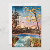 Carte d'invitation personnalisable pour une fête d (Devant)