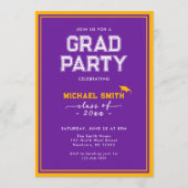 Carte d'invitation personnalisée | Design classiqu (Dos)