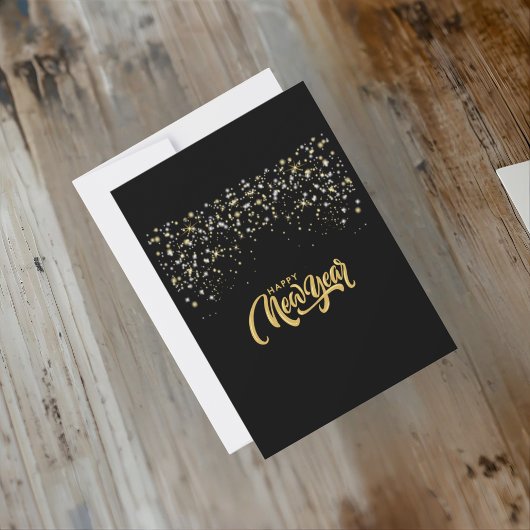 Carte d'invitation personnalisée élégante noire