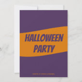 Carte d'invitation personnalisée pour Halloween (Devant)