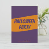 Carte d'invitation personnalisée pour Halloween (Debout devant)