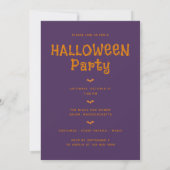 Carte d'invitation personnalisée pour Halloween (Dos)