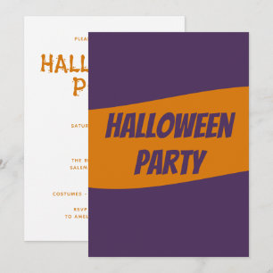 Carte d'invitation personnalisée pour Halloween
