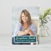 Carte d'invitation personnalisée pour la cérémonie (Debout devant)