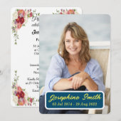 Carte d'invitation personnalisée pour la cérémonie (Devant / Derrière)