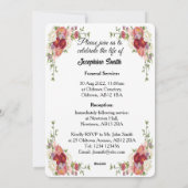 Carte d'invitation personnalisée pour la cérémonie (Dos)